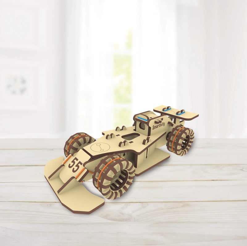 Smartivity Speedster 3D Wooden Model Engineering STEM Learning Toy for Kids Ages 6 and Up - Image 2